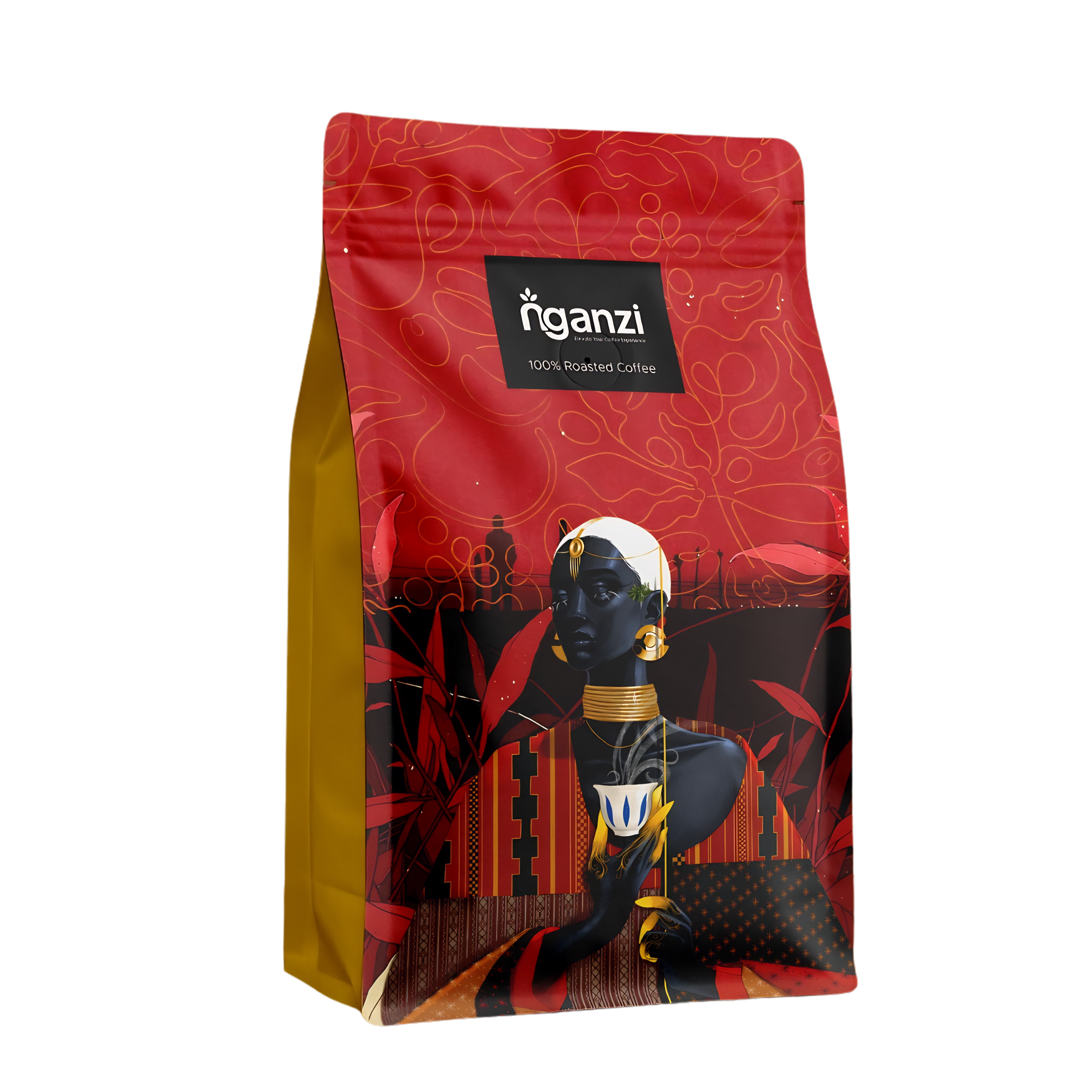 Nganzi Dark Roast coffee bag